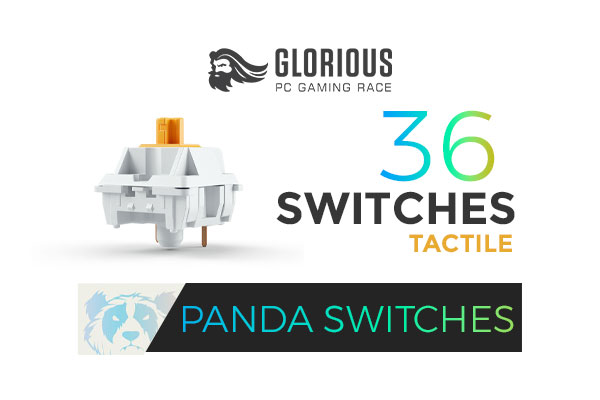 Glorious Panda Mechanical Keyboard Switches - Tactile