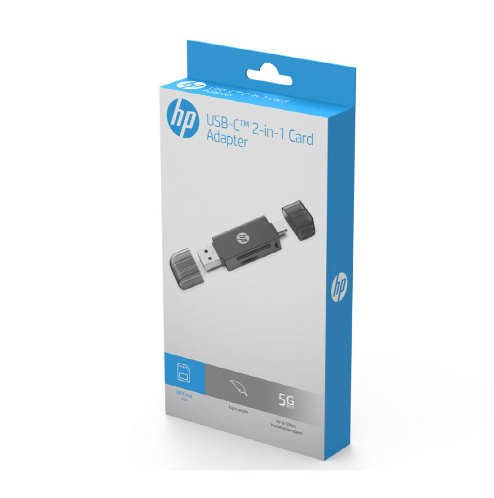 HP DHC-CT102 USB-C 2-In-1 Card Adapter