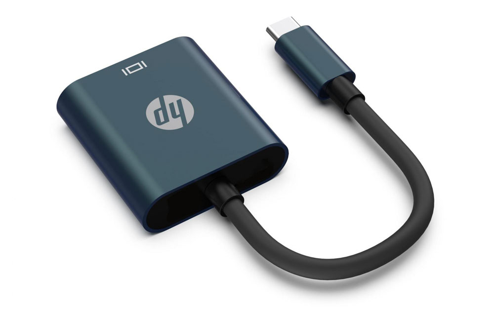HP DHC-CT201 USB-C to VGA 1080P Adapter