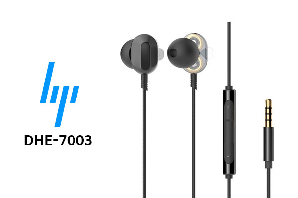 HP DHE-7003 Wired Earphone - Black