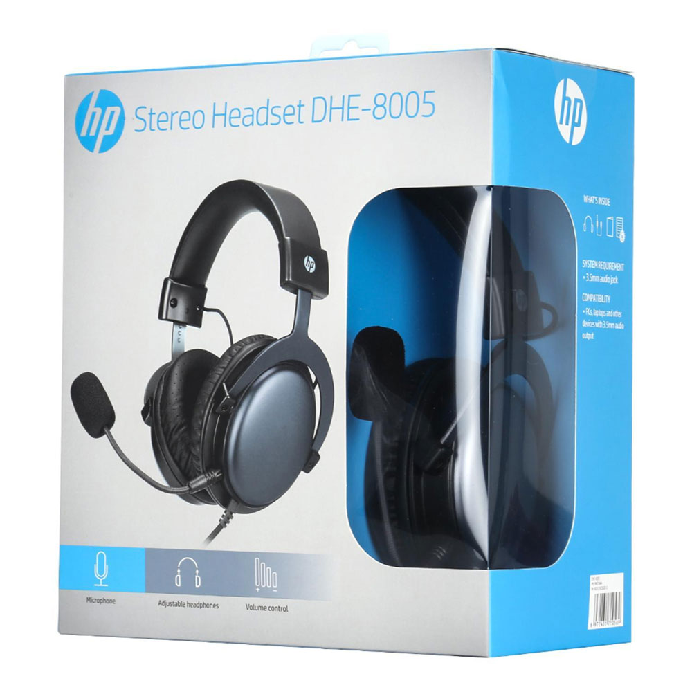 HP DHE-8005 Stereo Gaming Headset - Black