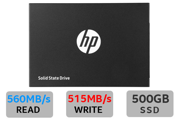 HP S700 500GB 2.5" High Speed Internal Solid State Drive (SSD) / Better Performance / More Durable / Secure And Reliable Storage / Protect Your Data Files / Read : Up to 560MB/s  /  Write : Up to 515MB/s / 2DP99AA