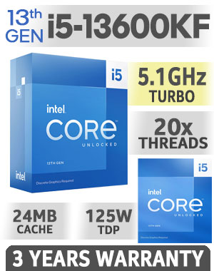 Core i5 13600KF PRO B660M-E D4 16GB 3600MHz Upgrade Kit
