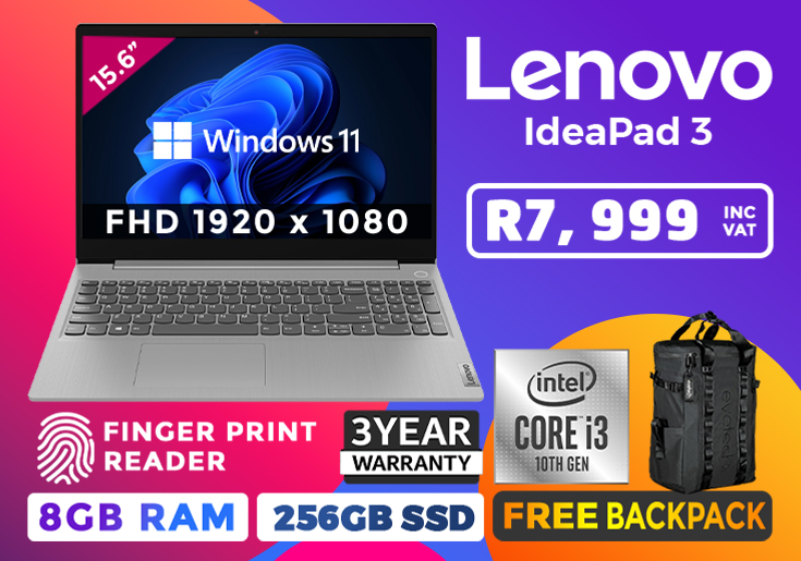 Lenovo IdeaPad 3 i3-10110U 8GB RAM & 256GB SSD