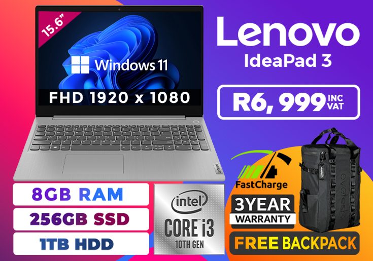 Lenovo IdeaPad 3 15IML05 81WB0154SA i3-10110U 8GB RAM & 256GB SSD