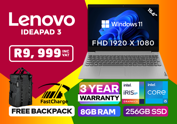 Lenovo IdeaPad 3 i5-1135G7 8GB RAM & 256GB SSD + 1TB HDD