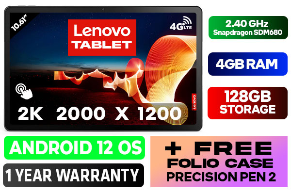 Lenovo Tab M10 Plus 3rd Gen 4G LTE Tablet ZAAN0053ZA