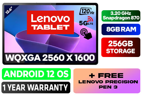 Lenovo Tab P12 Pro AMOLED 120Hz 5G Tablet ZA9E0000ZA