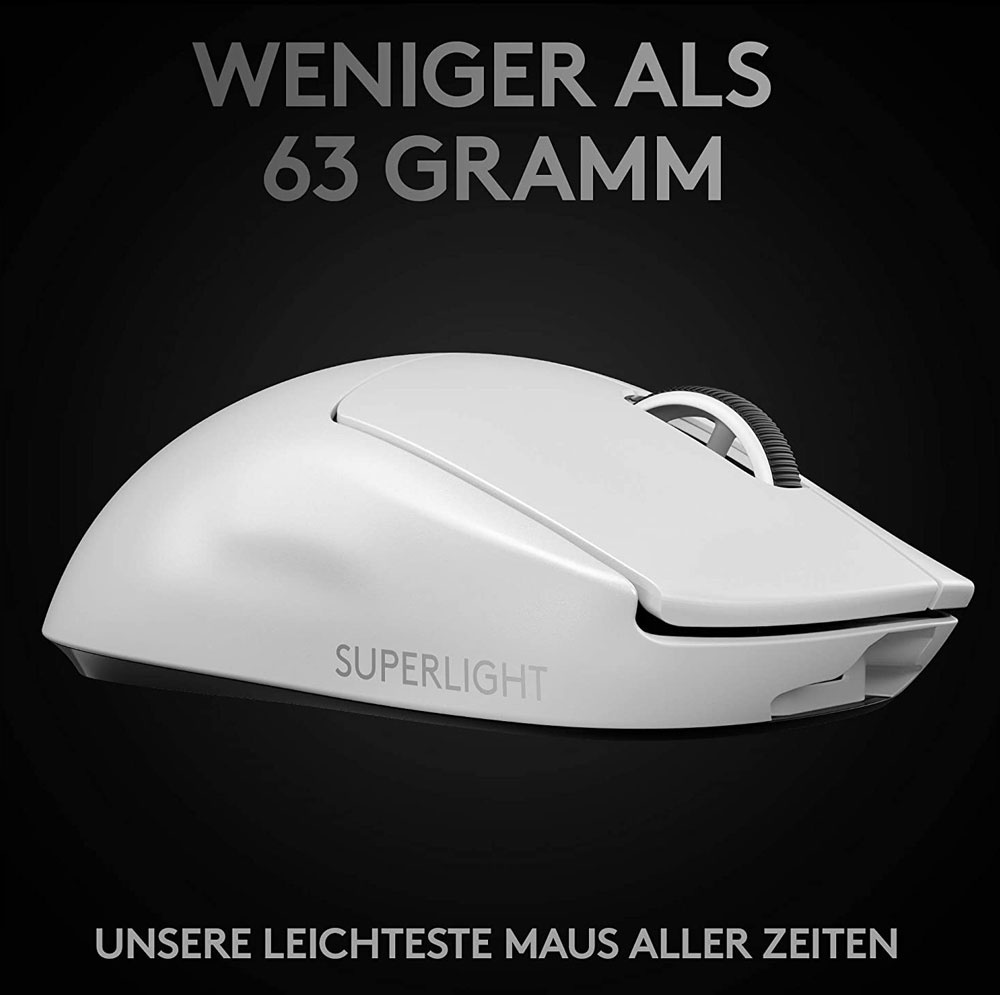 Logitech G PRO X SUPERLIGHT Wireless Gaming Mouse - White