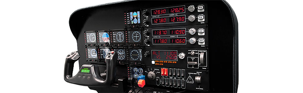 Pro Flight Yoke System Saitek 3-Lever Quadrant Module Flight Simulator  Throttle