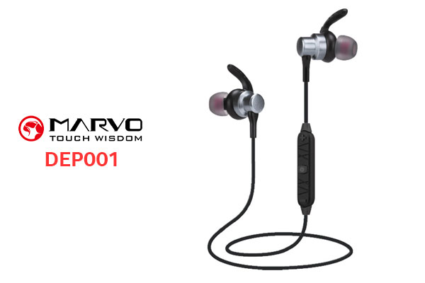 MARVO DEP001 Wireless Earbuds - Black