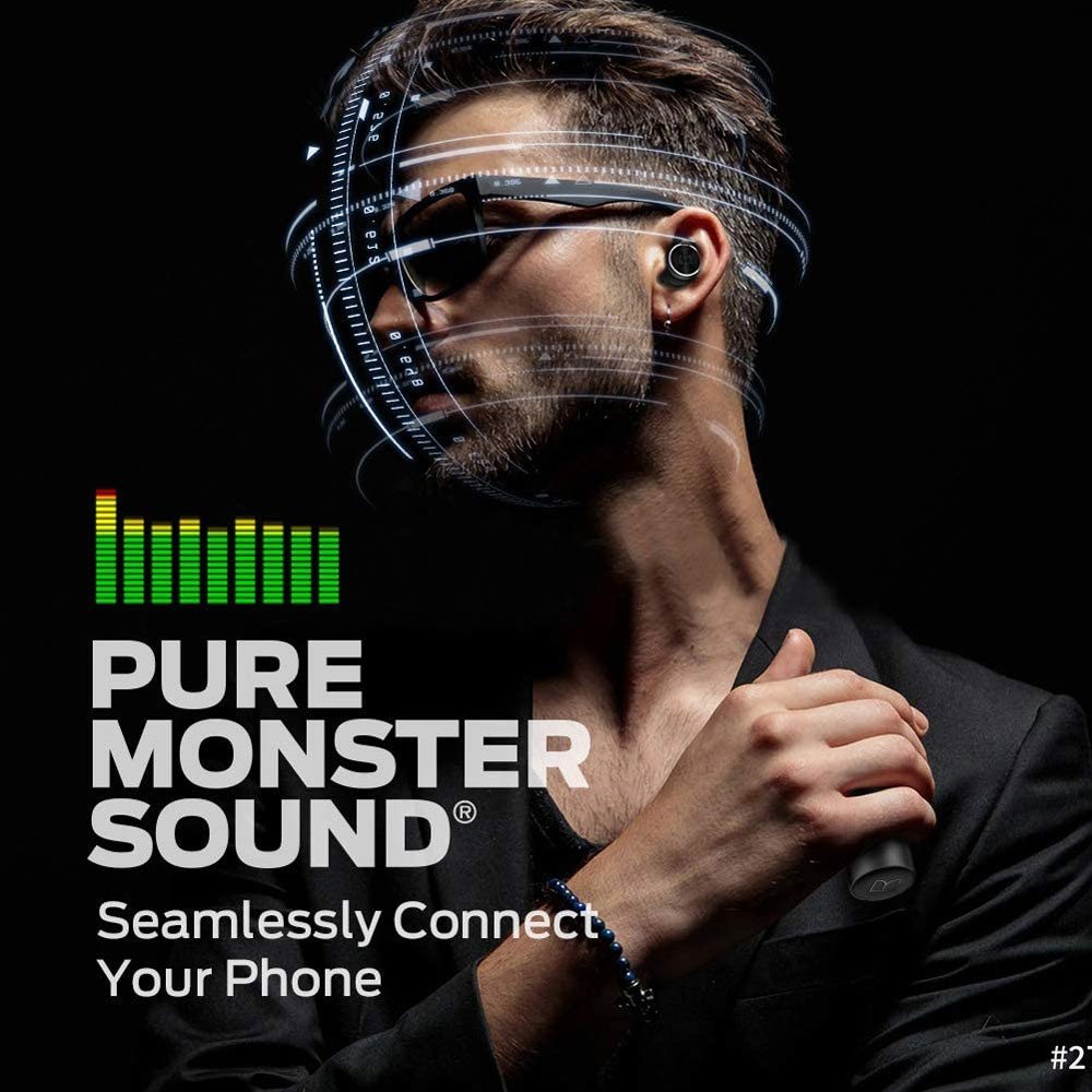 Monster Clarity 101 AirLinks Wireless Headphones - Black