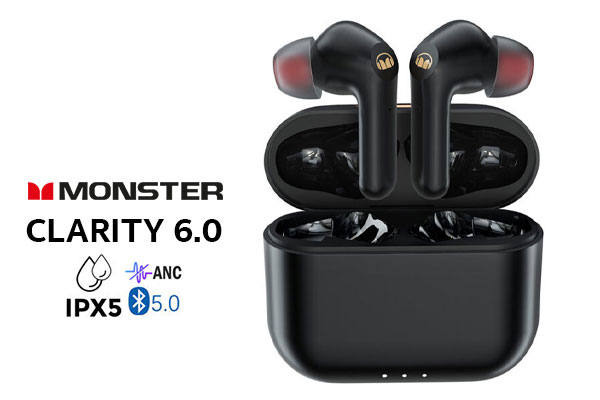 Monster Clarity 6.0 ANC Wireless Headphones - Black
