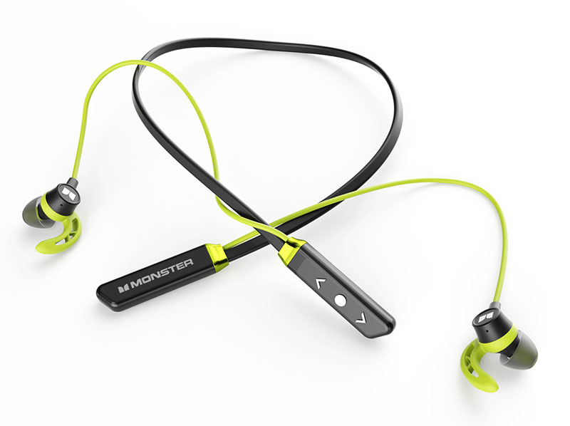 Monster iSport Solitaire Lite Wireless Headphones - Green