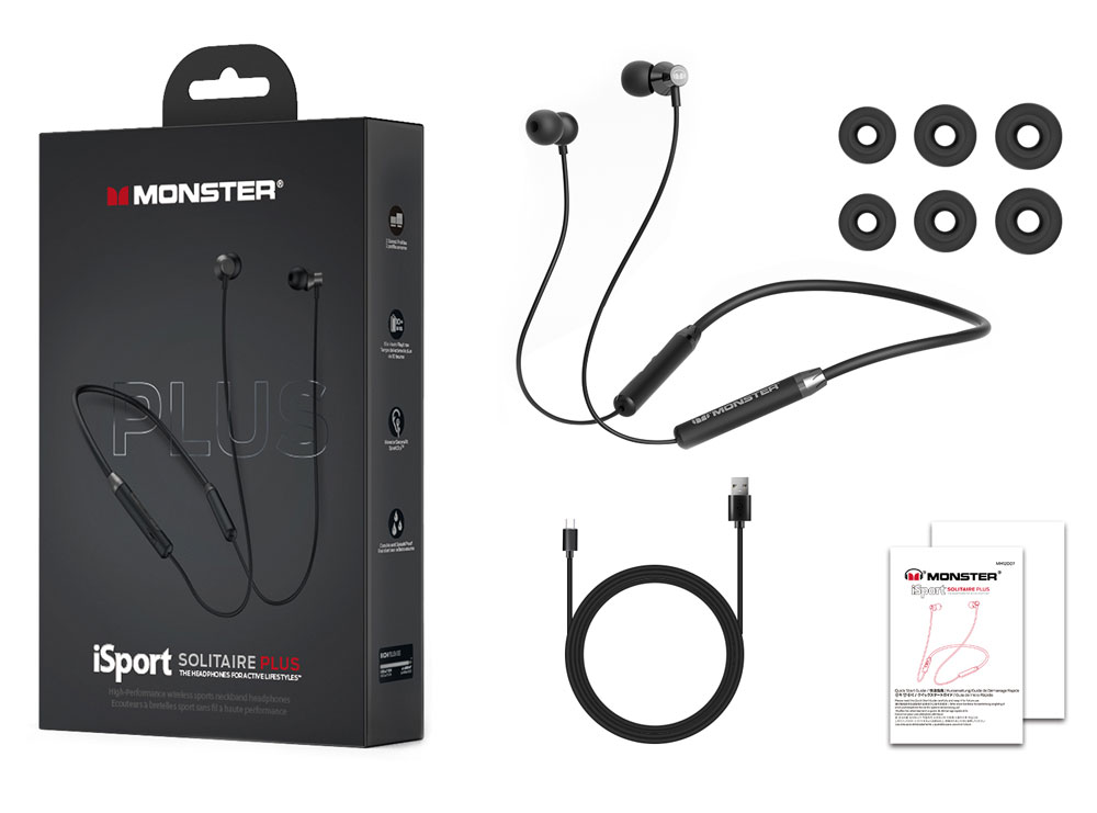 Monster iSport Solitaire Plus Wireless Headphones - Grey
