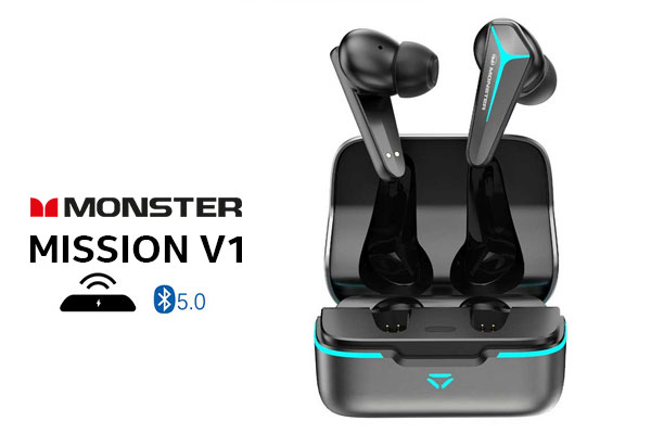 Monster Mission V1 Wireless Headphones - Black