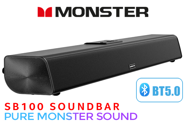 Monster SB100 Soundbar - Black