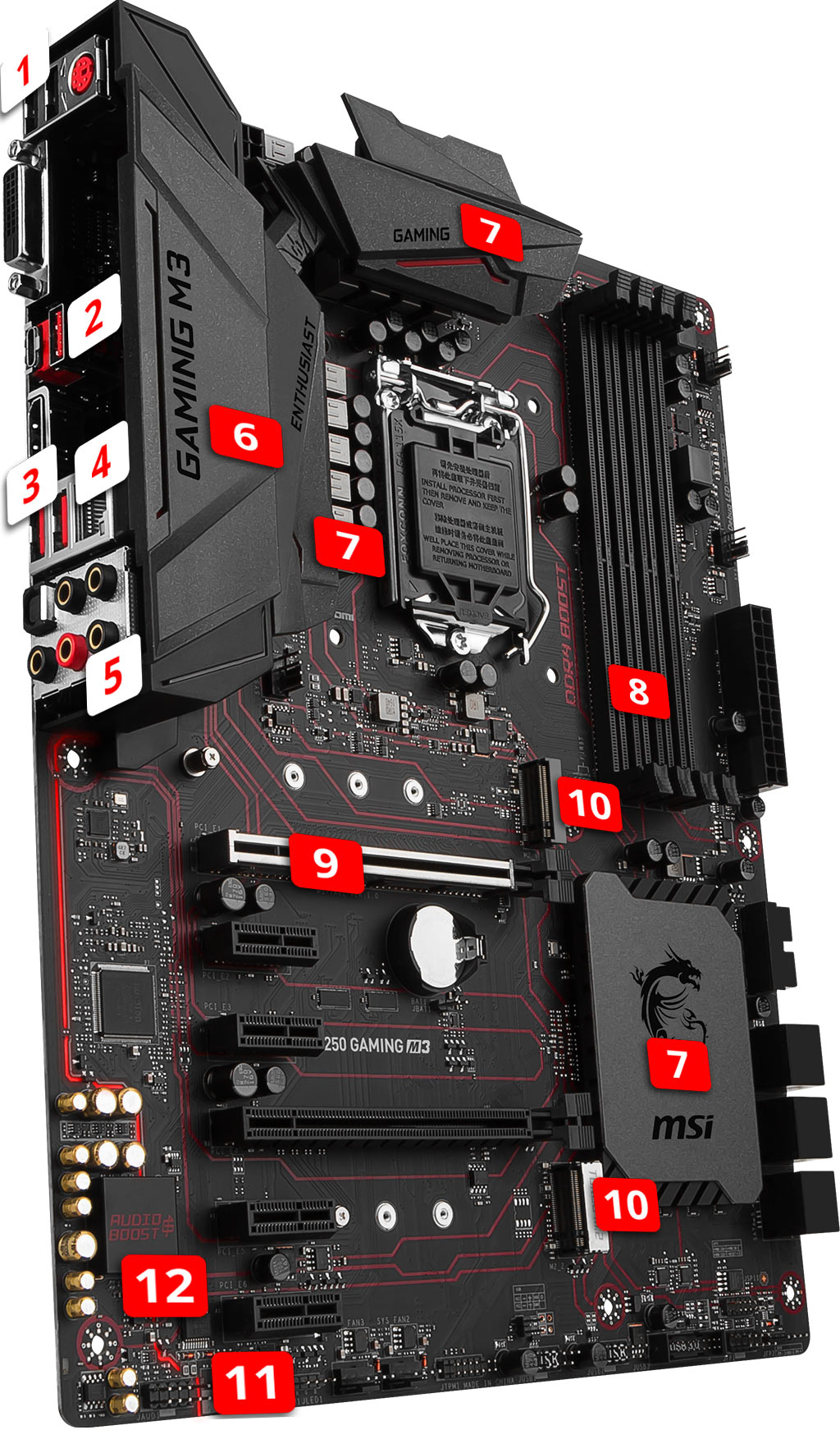 MSI B250 Gaming M3 Intel Motherboard - Free Shipping - South Africa