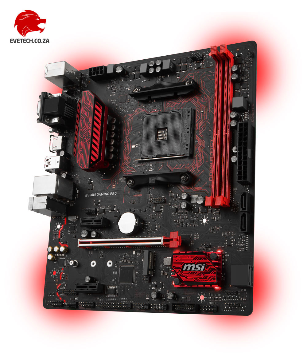 MSI B350M Gaming Pro AM4 RYZEN Motherboard - Free Shipping - South Africa