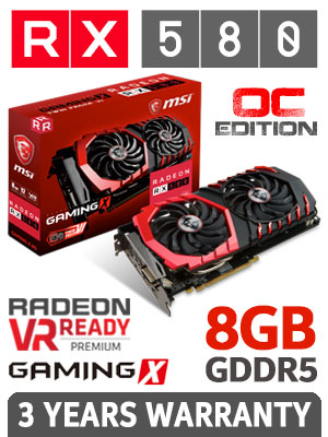 Msi Rx 580 8gb Gaming X Free Shipping South Africa