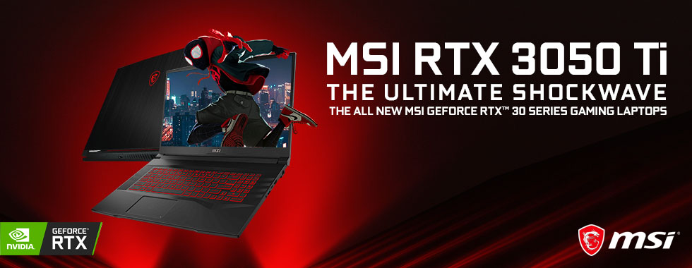   MSI RTX 3050 Ti Gaming Laptop Deals  