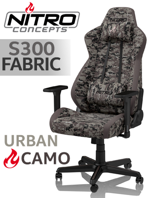 Nitro Concepts S300 Fabric Gaming Chair Urban Camo Best Deal South Africa