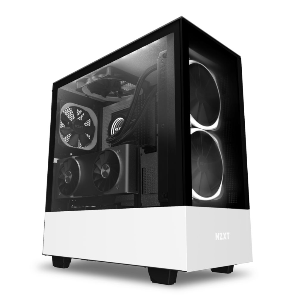 NZXT H510 Elite Tempered Glass Gaming Case - Black/White