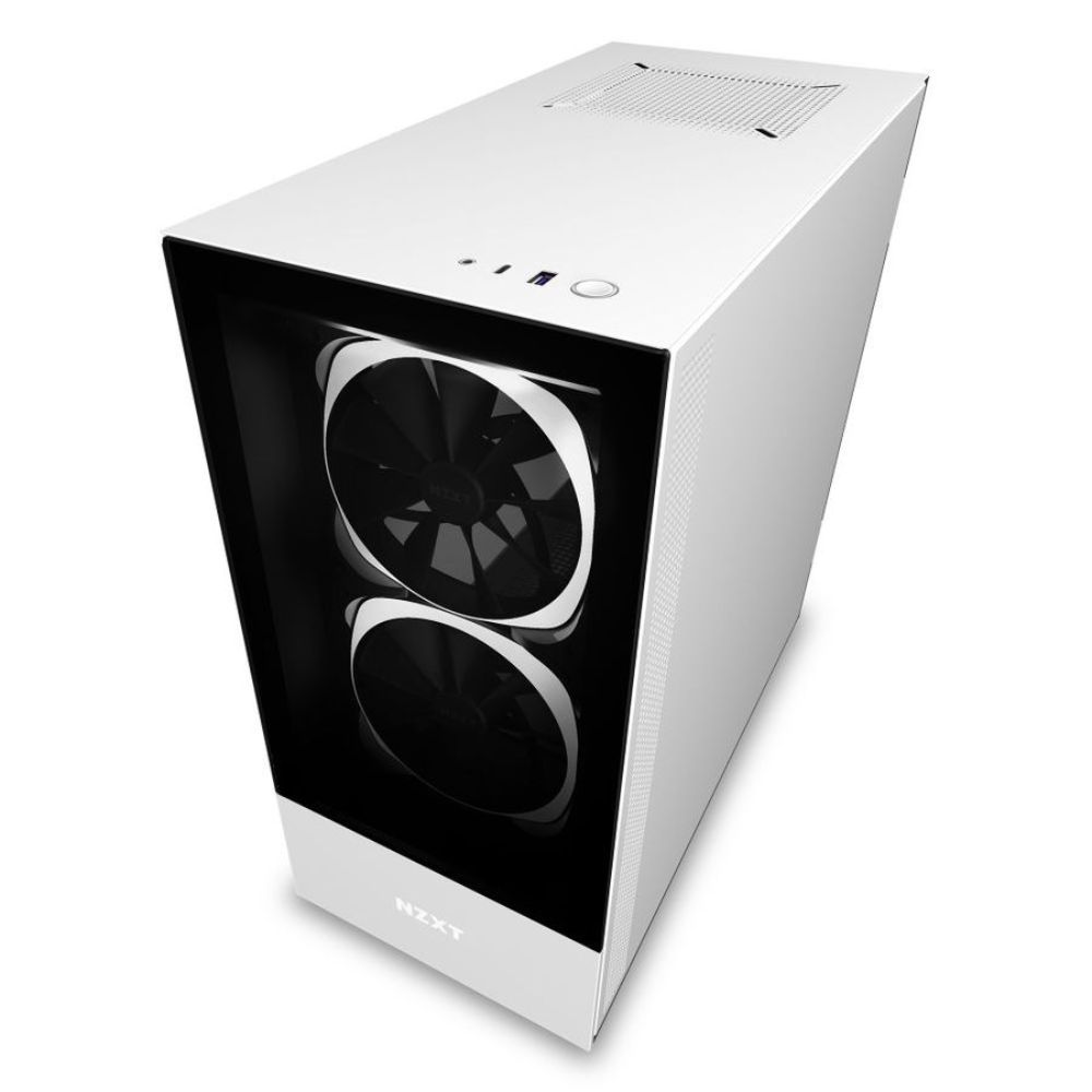 NZXT H510 Elite Tempered Glass Gaming Case - Black/White