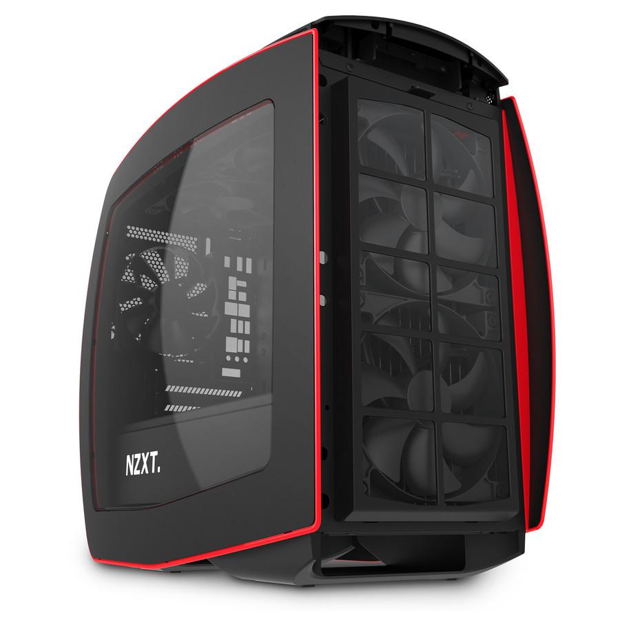 NZXT Manta Matte BLACK/Red MiniITX Gaming PC Case