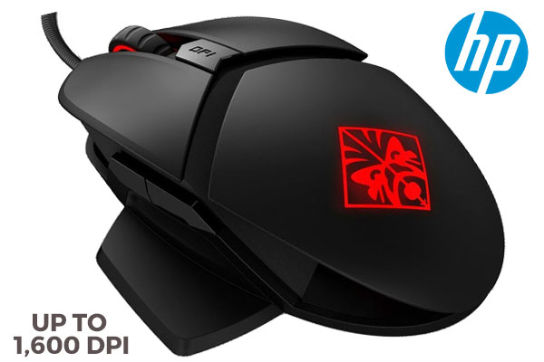 OMEN by HP Reactor Gaming Mouse / Optical-mechanical switch / 1600 DPI Resolution / Durability Lifetime 50 Million Click  / 2VP02AA