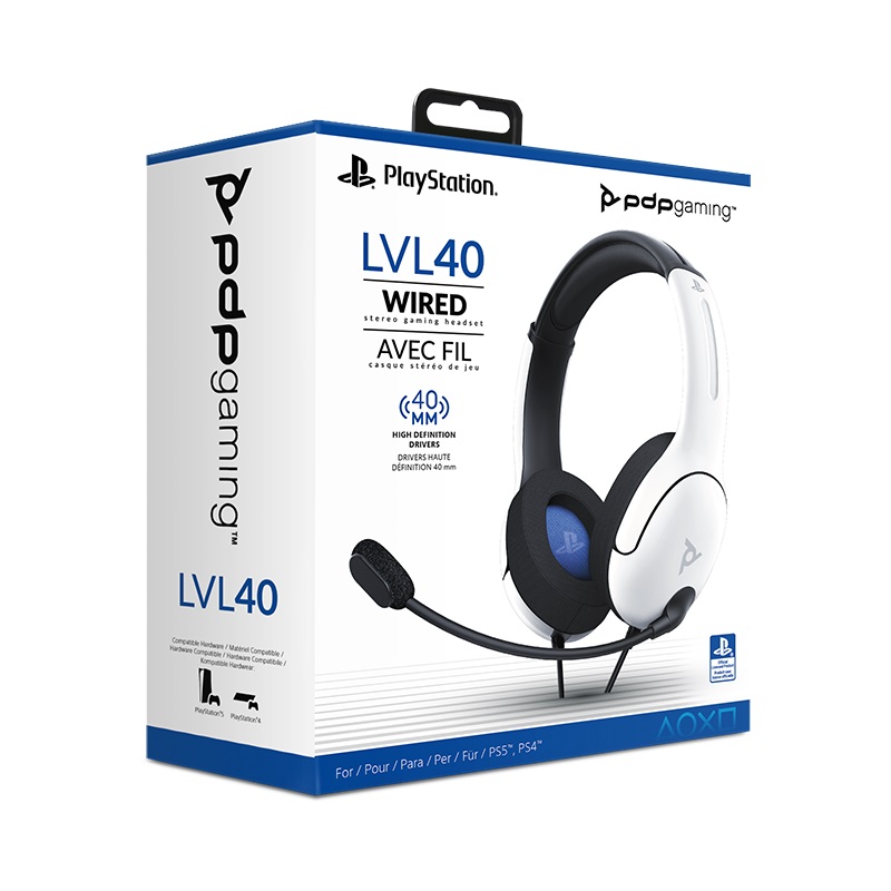 Pdp Gaming Lvl40 Stereo Headset With Mic For Nintendo Switch - Pc, Ipad,  Mac, Laptop Compatible - Noise Cancelling Microphone, Lightweight, Soft