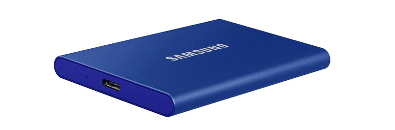 Samsung T7 1TB Portable SSD - Blue