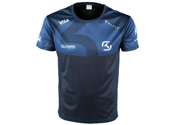 SKG130XL -- SK Gaming Player Jersey 2017 Blue with sponsors - XL