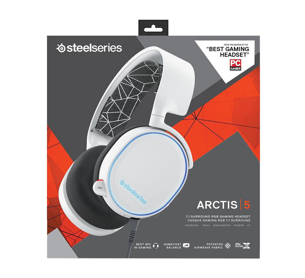 Steelseries ARCTIS 5 White Gaming Headset
