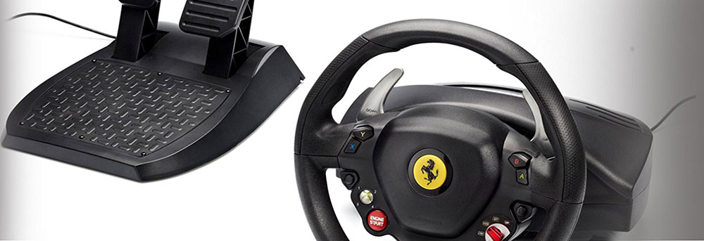Thrustmaster Ferrari 458 Italia Edition Racing Wheel For Xbox 360 Realistic Xxl Size Racing Wheel Rubber Textured Grip For Optimum Comfort 8
