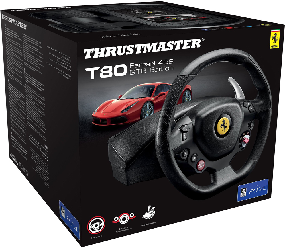 Thrustmaster T80 Ferrari 488 GTB Edition Racing Wheel