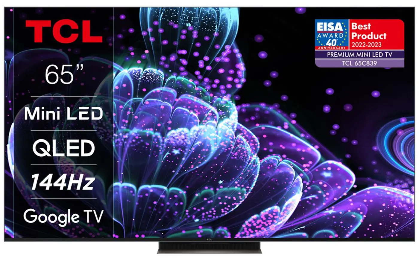 TCL 65 inch C835 4K Mini LED 144Hz Gaming TV