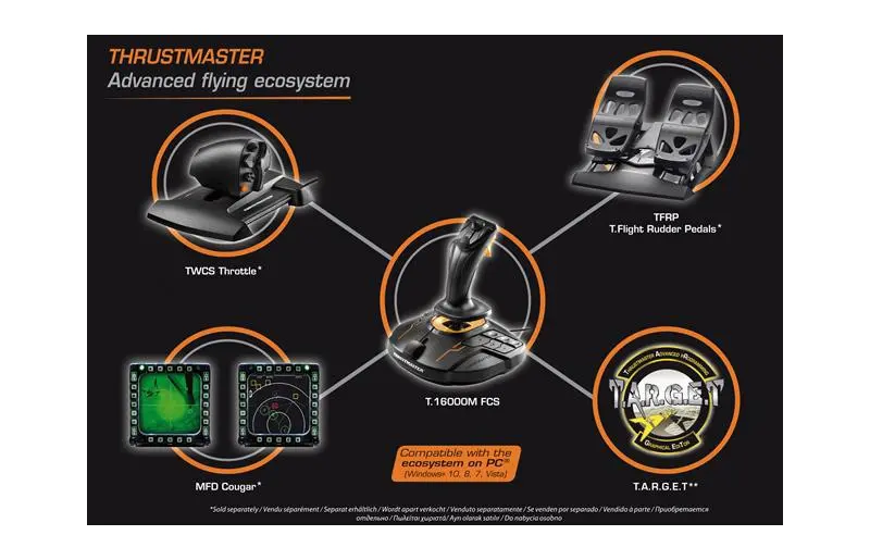 Thrustmaster T16000M FCS Flight Stick for PC & VR