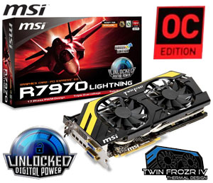 Buy MSI R7970 LIGHTNING BE Radeon HD 7970 GHz Edition 3GB 384-bit GDDR5 PCI  Express  x16 HDCP Ready CrossFireX Support Graphics Card + FREE CRYSIS3  [+] BIOSHOCK INFINITE PC GAMEs at 