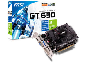 MSI N630GT-MD4GD3 GeForce GT 630 4GB 128-bit DDR3 PCI Express 2.0 x16 HDCP Ready Graphics Card