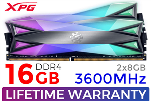 ADATA SPECTRIX D60G RGB 16GB DDR4 3600MHz Memory