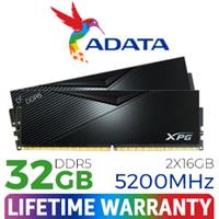 ADATA XPG Lancer 32GB DDR5 5200MHz Desktop Memory Black
