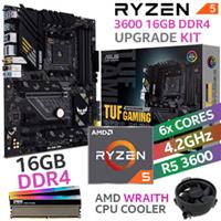 AMD RYZEN 5 3600 TUF B550-PLUS Wi-Fi 16GB RGB 3600MHz Upgrade Kit