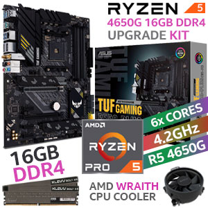 AMD RYZEN 5 PRO 4650G TUF B550-PLUS Wi-Fi 16GB 3600MHz Upgrade Kit
