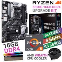 AMD RYZEN 5 PRO 5650G PRIME B550-PLUS 16GB RGB 3600MHz Upgrade Kit