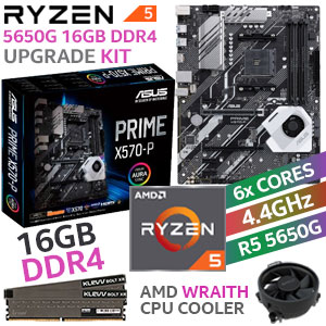 AMD RYZEN 5 PRO 5650G Prime X570-P 16GB 3600MHz Upgrade Kit