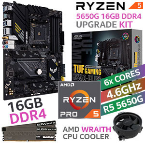 AMD RYZEN 5 PRO 5650G TUF B550-PLUS Wi-Fi 16GB 3600MHz Upgrade Kit