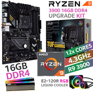 AMD RYZEN 9 3900 TUF B550-PLUS Wi-Fi 16GB RGB 3600MHz Upgrade Kit