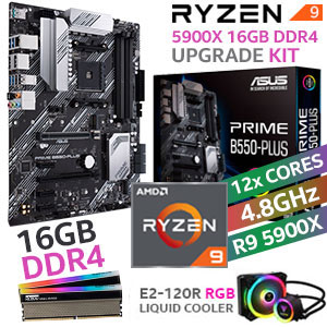 AMD Ryzen 9 5900X PRIME B550-PLUS 16GB RGB 3600MHz Upgrade Kit