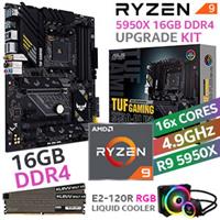 AMD RYZEN 9 5950X TUF B550-PLUS Wi-Fi 16GB 3600MHz Upgrade Kit